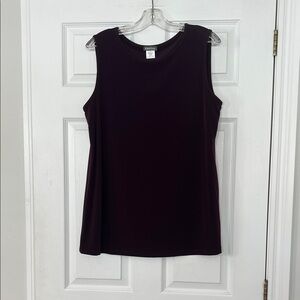 Deep Purple Sleeveless Tank Top